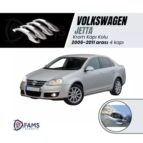 Vw Jetta Krom Kapı Kolu 4 Kapı 2006-2011 Arası P. Çelik