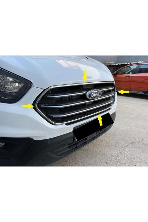 Ford Custom Ön Panjur Çerçevesi 4 Parça 2018-2022 Arası Paslanmaz Çelik