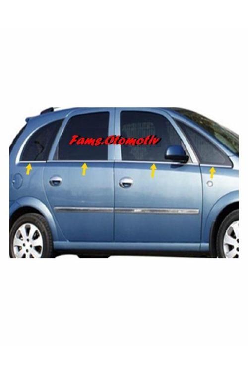 Opel Meriva Krom Cam Çıtası 8 Prç. 2003-2010 P. Çelik