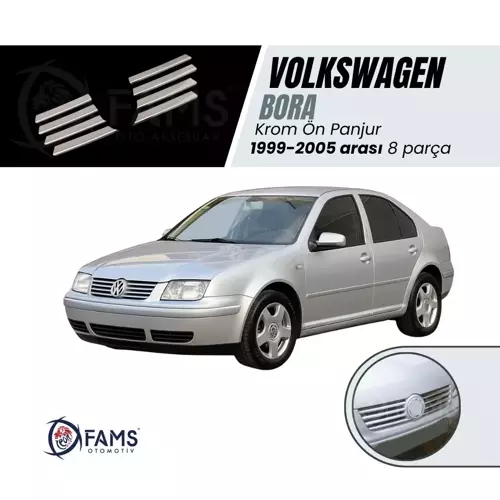 Vw Bora Krom Ön Panjur 8 Prç. 1998-2005 P. Çelik