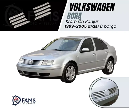 Vw Bora Krom Ön Panjur 8 Prç. 1998-2005 P. Çelik