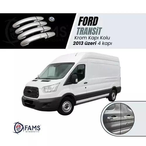 Ford Transit Krom Kapı Kolu 4 Kapı 9 Parça 2013 Üzeri P. Çelik