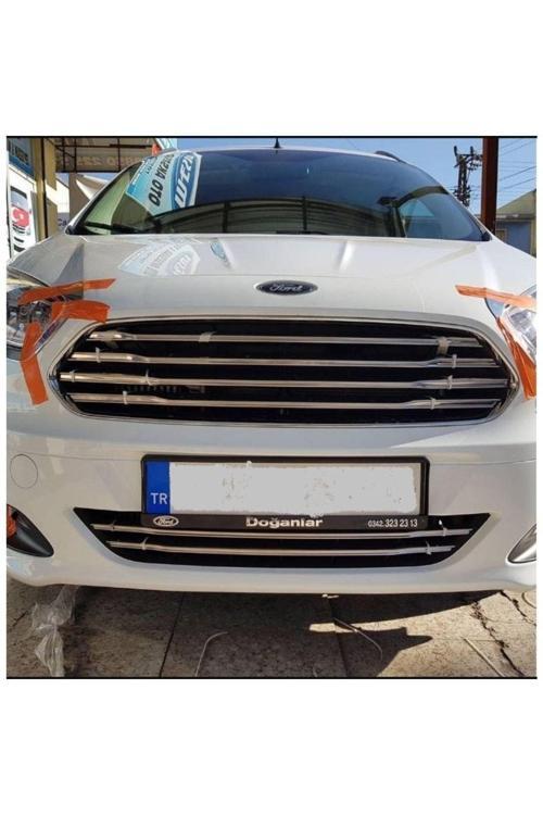 Tourneo Courier Krom Ön Panjur 6 Prç. 2014-2018 Paslanmaz Çelik (ince)