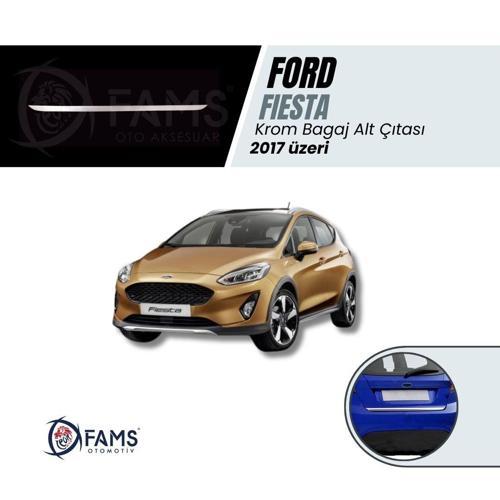 FORD Fiesta MK7 2017 üzeri Krom Bagaj Alt Çıtası Paslanmaz Çelik
