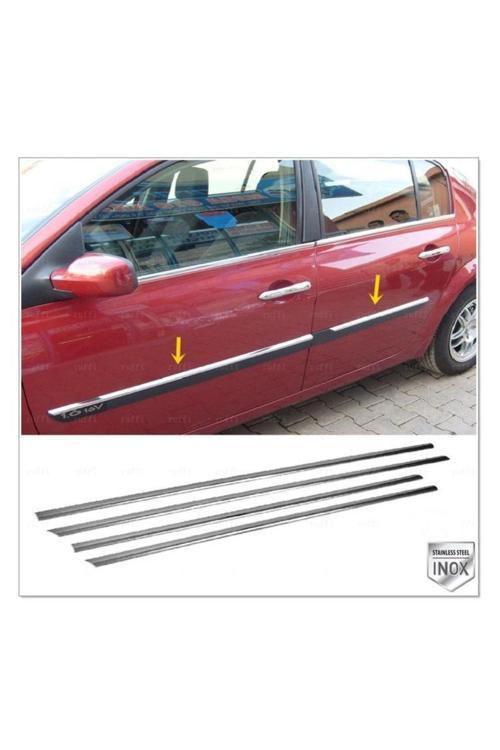 Renault Megane 2 Krom Yan Kapı Çıtası 4 Kapı 2002-2009 Arası P.çelik Uyumlu