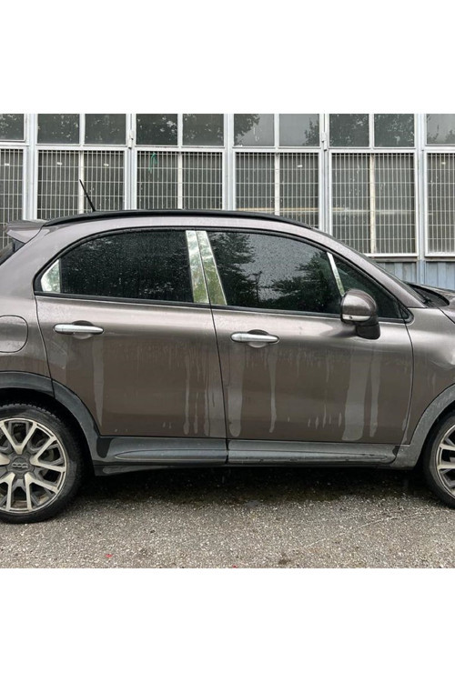 Fiat 500X Krom Kapı Direği Seti 8 Parça 2014> Paslanmaz Çelik