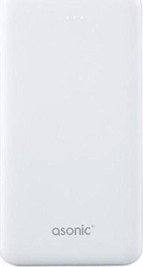 As-P10 10000Mah 2-Usb Output Powerbank Beyaz Taşınabilir Pil Şarj Cihazı