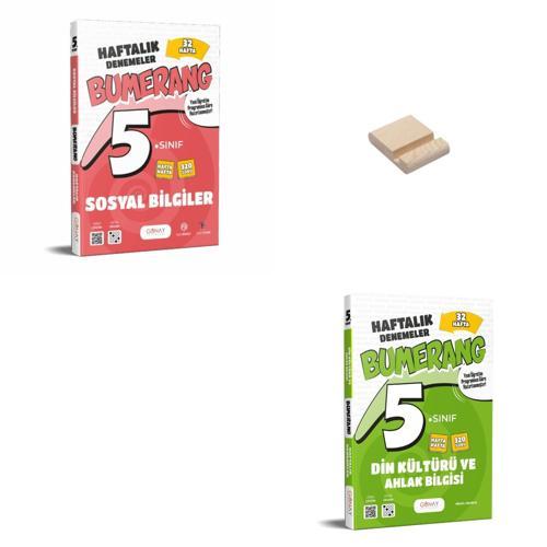 5. Sınıf Bumerang Sosyal ve Din Haftalık Denemeleri + Telefon Standı