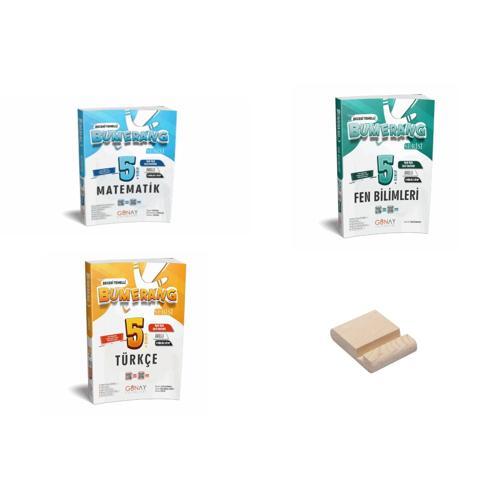 5. Sınıf Bumerang Matematik Fen ve Türkçe Etkinlikli Kitap 3lü Set + Telefon Standı