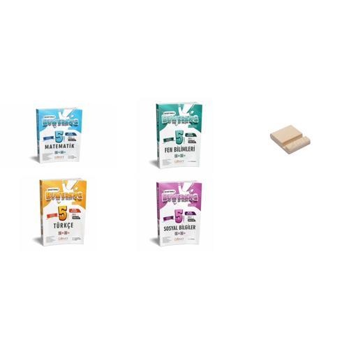 5. Sınıf Bumerang Matematik Fen Türkçe ve Sosyal Etkinlikli Kitap 4lü Set + Telefon Standı