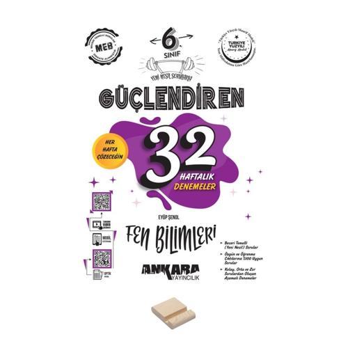 6. Sınıf Güçlendiren 32 Haftalık Fen Bilimleri Denemeleri ve Telefon Standı