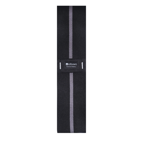 Extra Heavy Squat Direnç Bandı 33x8 cm Kaymaz Fitness Egzersiz Lastiği – Siyah & Koyu Gri