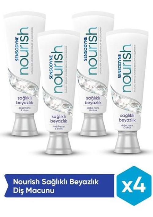 Diş Macunu Nourish Sağlıklı Beyazlık 50 Ml X 4 Adet