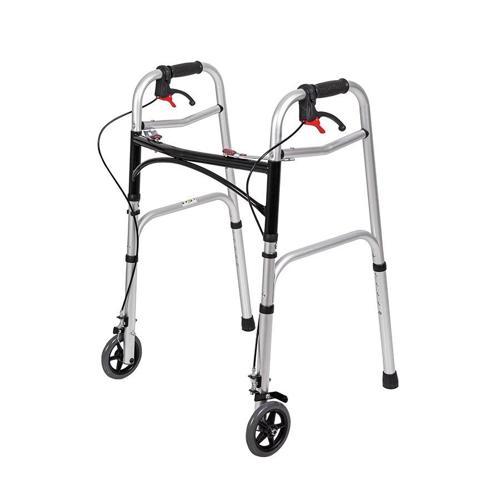 Loco Alüminyum Frenli Walker | Hafif, Katlanır ve Ergonomik Tasarımıyla Yaşlılar İçin Güvenli PR-450