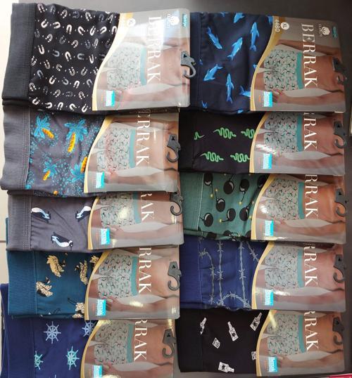 4480 ERKEK PENYE DESENLİ LİKRALI BOXER 12 ADET