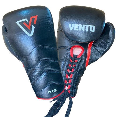 Reaper Bağcıklı Hakiki Deri Boks ve Kick Boks Eldiveni Siyah