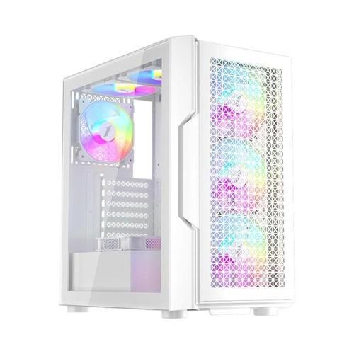 Trılobıte T7 Beyaz 650w 80+ Argb 4x12cm Fan Temperli Cam Mesh Usb 3.0 Atx Kasa