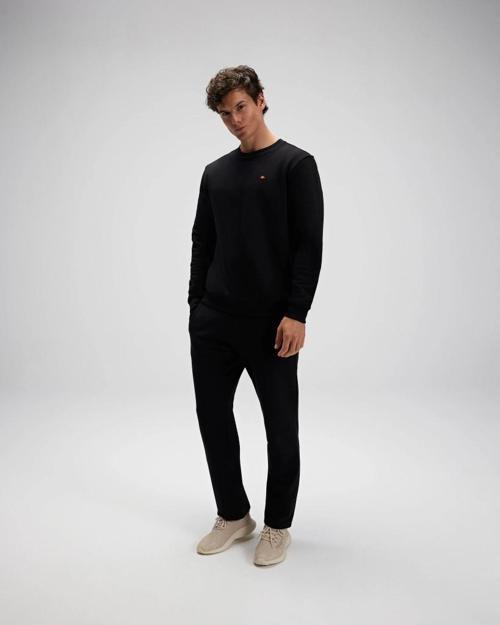 EM579-BK Erkek Sıfır Yaka Siyah Sweat