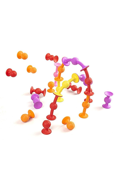 Vantuzlu Vakumlu 25 Parça Molekül Yapı Taşları Fidget Duyusal Oyuncak Squigz 07493