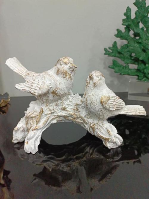 kuş biblo 2 li dal üzerinde kuş biblo 