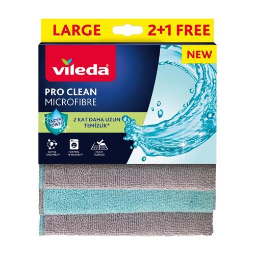 3'lü Pro Clean Enzim Teknolojili Mikrofiber Temizlik Bezi