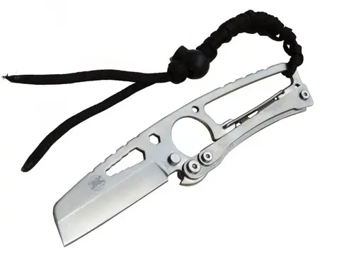 Gear Hit Cutter TX01 Outdoor Kamp Bıçağı Metal 19 cm - İpli Sap, Kılıflı