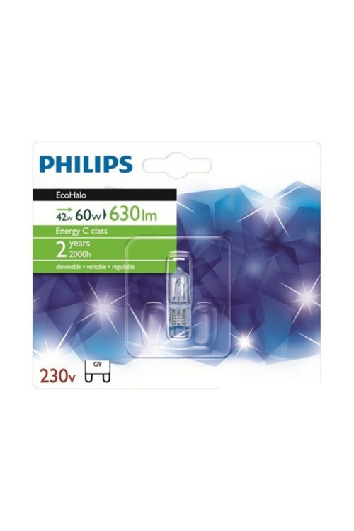 10 Adet Ecohalo Mv Caps 42W G9 Cl - Sarı Işık