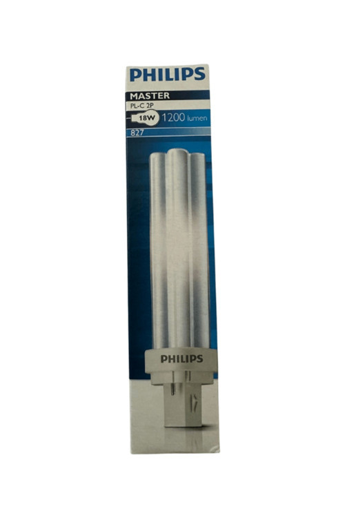 18W 827 2 Pinli Plc Ampul Sarı 2700K