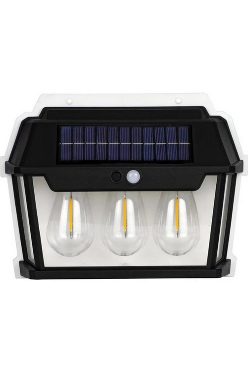 Gold Silver 15W Güneş Enerjili Sensörlü Armatür 18650 Li Pil 1800Mah