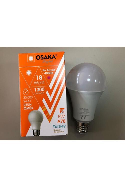 2 Adet Osaka 18W=120W 1300 Lümen 4000 Kelvin Günşığı Led Lamba
