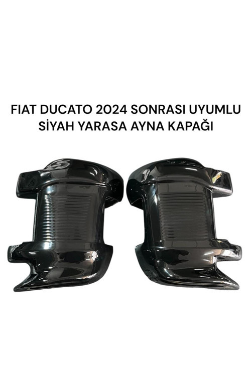 Fıat Ducato 2024 Sonrasına Uyumlu Siyah Yarasa Ayna Kapağı