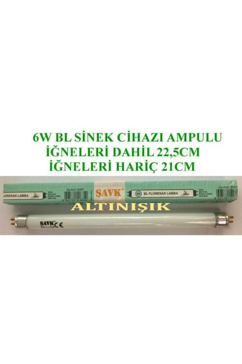 6W Bl Sinek Öldürme Cihazı Ampul - Floresan Ampul - G13 - Mavi Işık - Lacivert