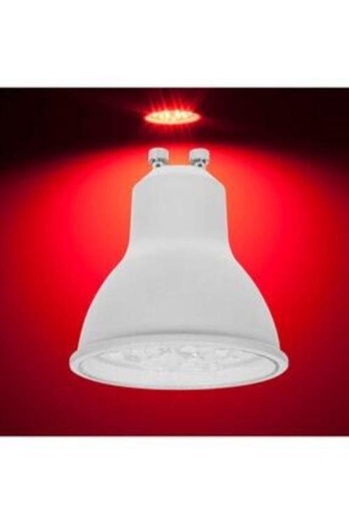 Osaka 7W Gu10 Led Çanak Ampul Kırmızı Renk 5'Li Paket - Gu10 - 7 Watt
