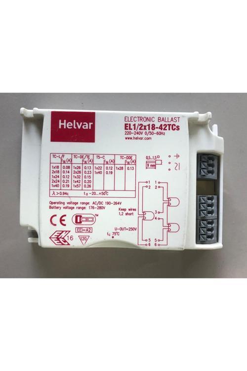 Elektronik Balast  El 1/2X18-42W