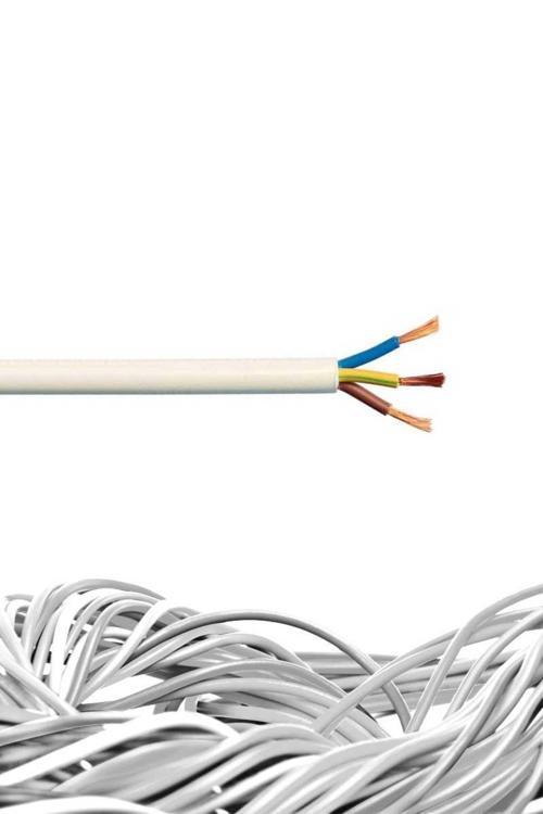 10 Metre 3X1,5 Ttr H05Vv-F Beyaz Öznur Kablo