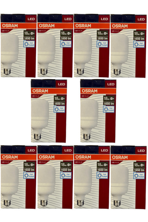 18W (104W) 6500K (Beyaz Işık) E27 Duylu Led Torch Ampul (10 Adet)