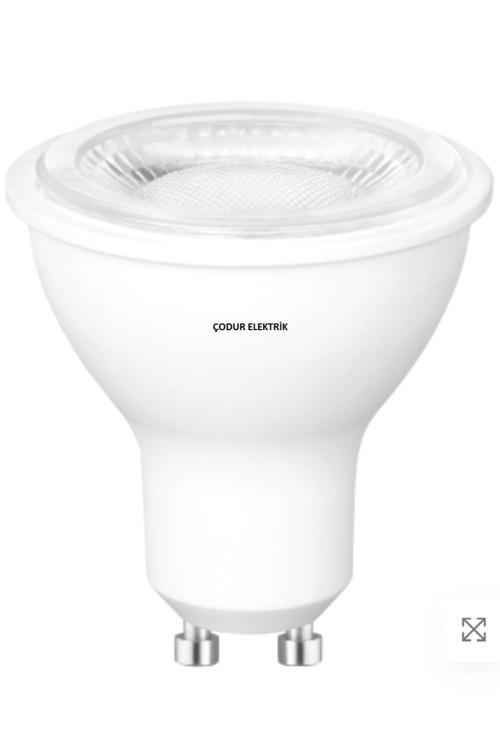 7W = 50W Eşdeğer 6500K Beyaz Işık Gu10 Duylu Led Çanak Ampul 630Lümen