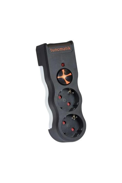 Tunçmatik Enerji Koruma Prizi Powersurge 2'Li Siyah 525 Joule (Tsk5081)