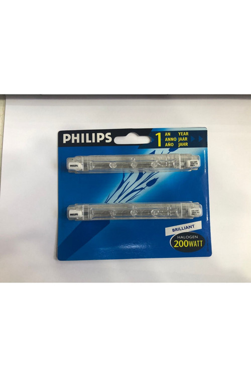 220V 200W R7S Çubuk Halojen 117,6 Mm 2'Li Paket