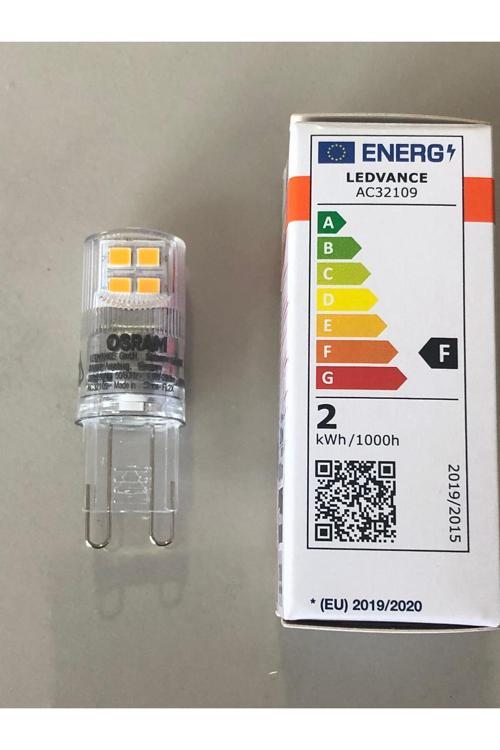 3 Adet Osram  G9 Led 1,9W=20W 200 Lümen  2700 Kelvin Sarı  15,000 Saat