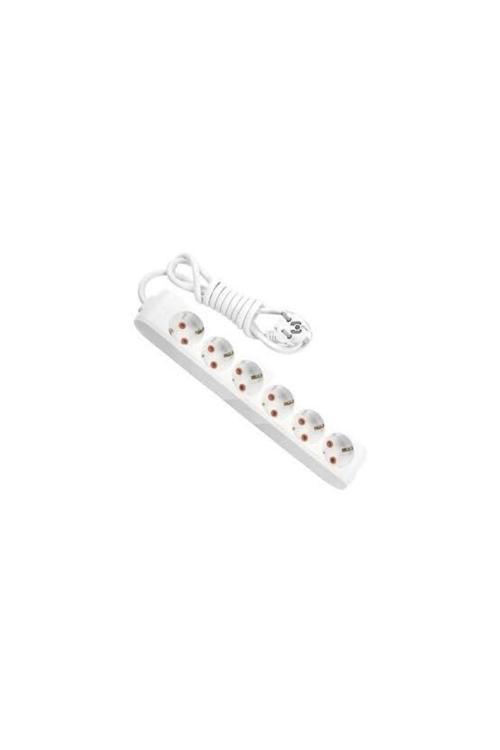 6'Lı 5 Metre Kablolu Grup Priz