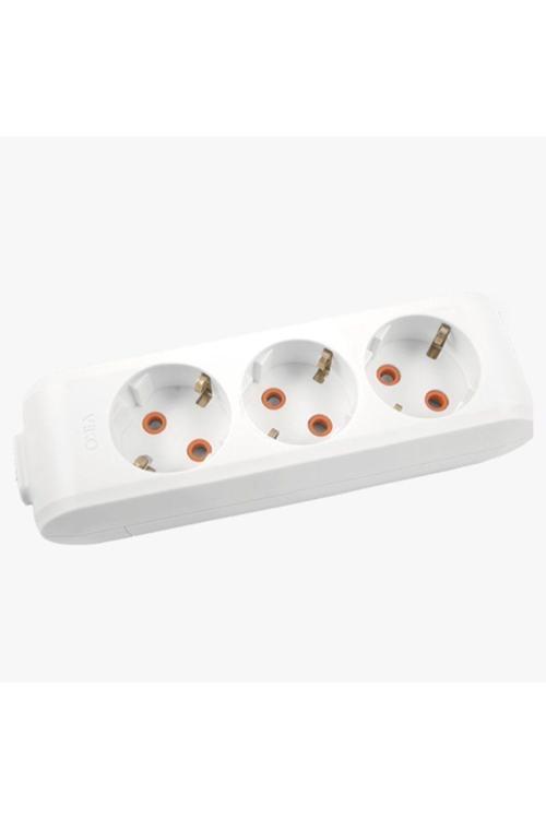 3 Lü Kablosuz Grup Priz Klemensli