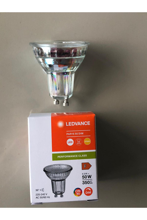 10 Adet Gu-10 Dimli Led Spot 4.5W=50W 350 Lümen 2700 Kelvin Sarı