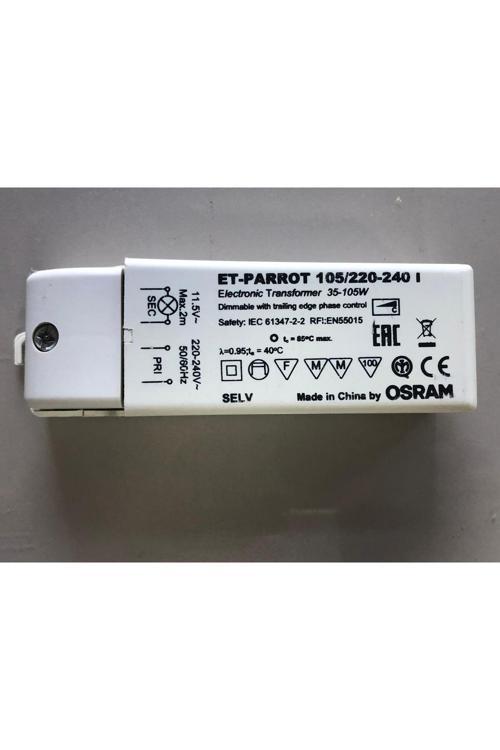 105W Eletronik Trafo  Et-Parrot 35W-105W/220-240V   Giriş:220V Çıkış:11,5V