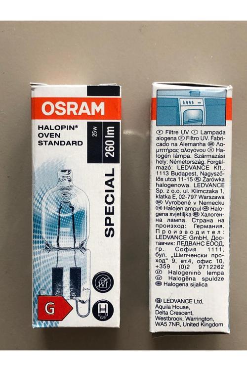 3 Adet Osram G9 25W=260 Lümen Fırın Lambası