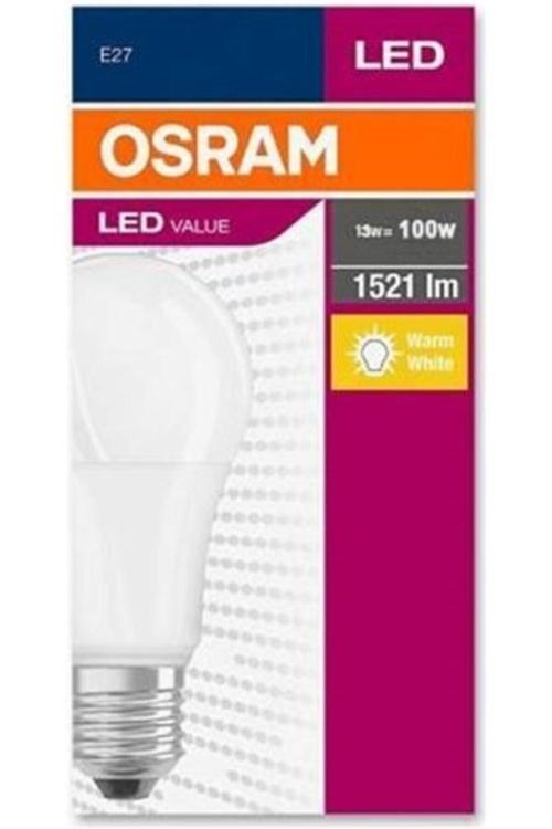 Osram 13 Watt 1521 Lumen E-27 2700K Sarı Led Ampul 13W=100W - Led Ampul - E27 - Sarı Işık - 13 Watt