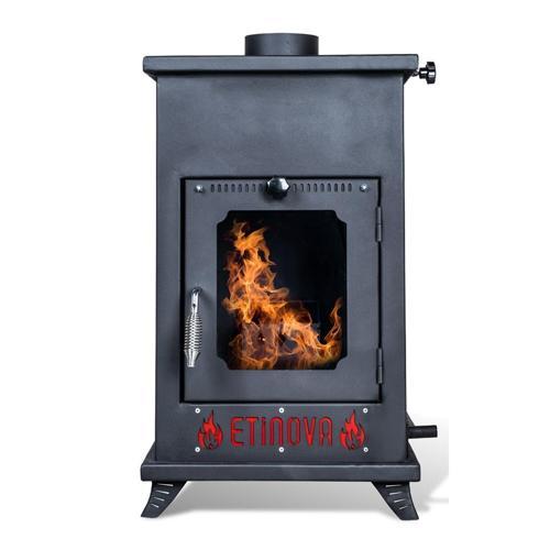 Eti-K2 Küçük Fırınsız Odun ve pelet yakan  Şömine Tipi Pelet Soba