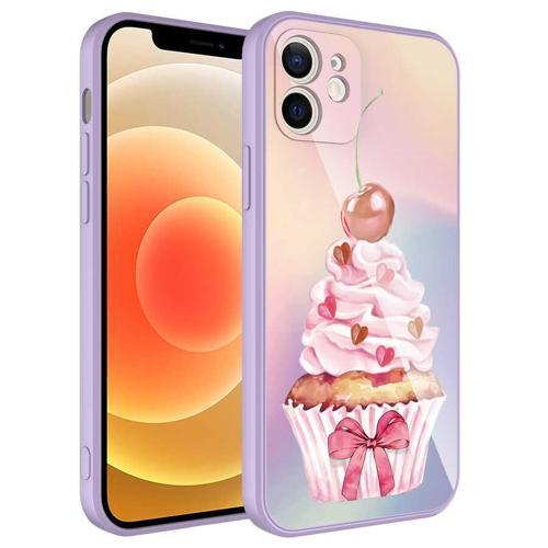 iPhone 11 Kılıf Kamera Korumalı Desenli Sert Silikon Epoksi Kılıf NO11