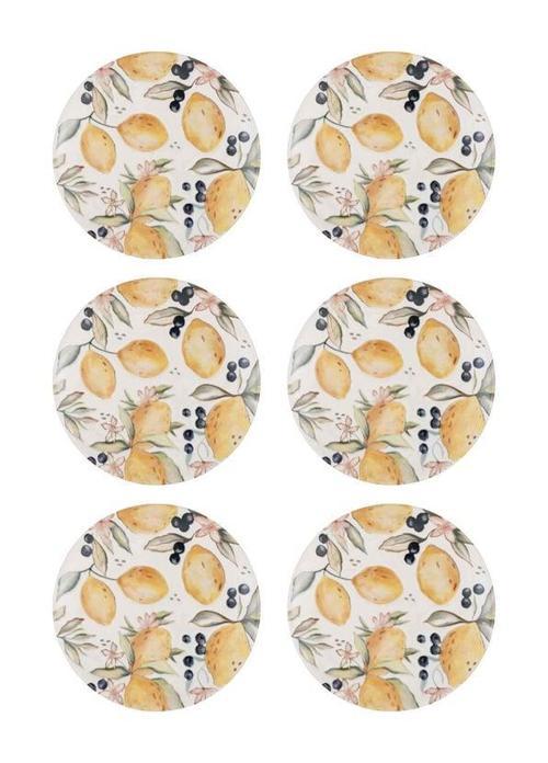 Limoncello Pasta Tabağı 6lı Set 19CM LMN012