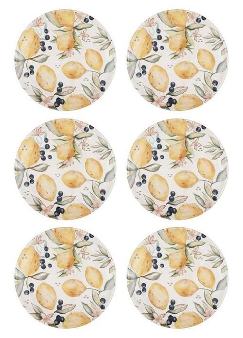 Limoncello Servis Tabağı 6lı Set 26CM LMN013